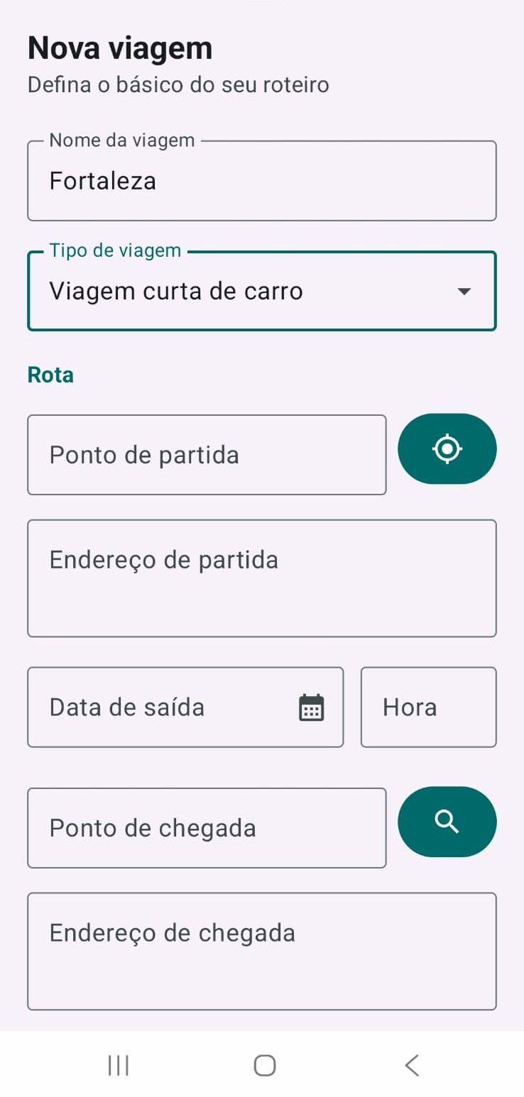 Criação da Viagem